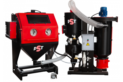 Пескоструйная камера напорного типа КСО-110-Н-ФВР-М с предкамерами