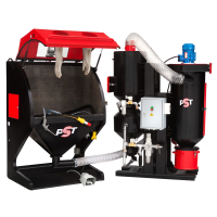 Пескоструйная камера напорного типа КСО-110-Н-ФВР-М с рекуператором